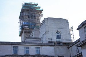 Parkinson Tower scaffolding