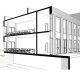 Newlyn Building sectional perspective