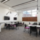 The completed Language Centre project in the Parkinson Building. Seminar room.