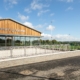 Close up of the pavilion of Bodington Football Hub