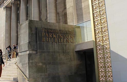 Parkinson Building main entrance with accessible lift