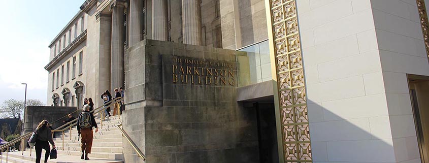 Parkinson Building main entrance with accessible lift