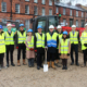 Representatives from Estates, LUBS, School of Law, BAM construction and DLA Architecture at the ground breaking for the Cloberry Street Building project
