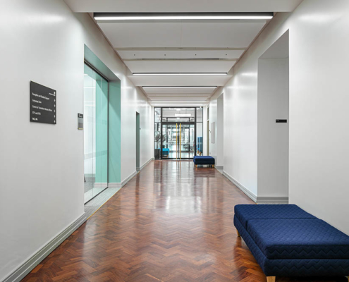 Completed Language Centre project corridor