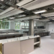 Lab furniture and M&E final fix on level 2, Sir William Henry Bragg Building project