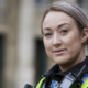 PC Charlotte Maude stood in front of Parkinson Building