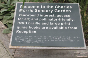 Charles Morris Sensory Garden signage