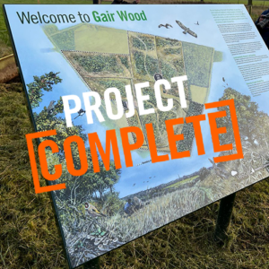 Gair Wood project marked as completed