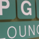 PGR room sign reads PGR Lounge