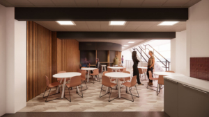 Red route CGI cafe