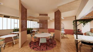 EC Stoner commuter lounge CGI model