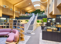 Health Sciences Library collaborative learning area