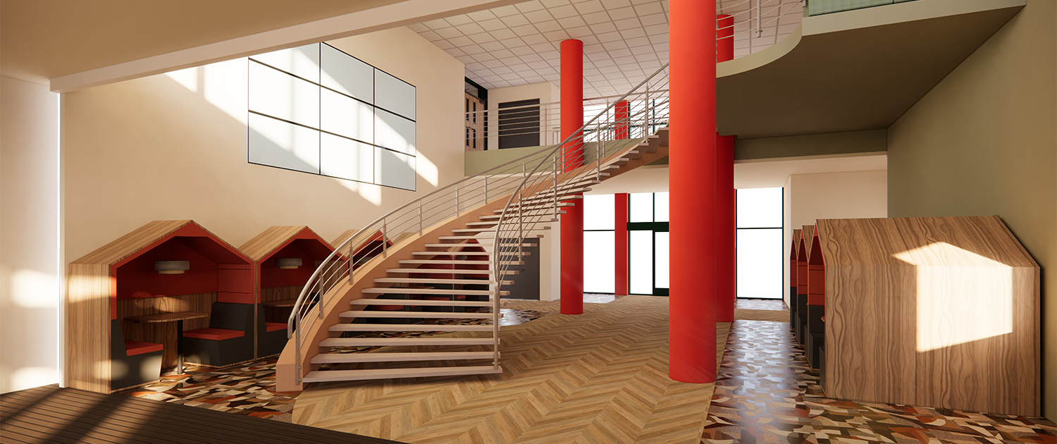 Engineering entrance CGI