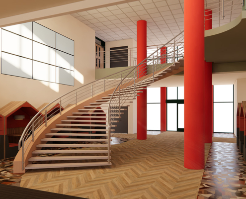 Engineering entrance CGI