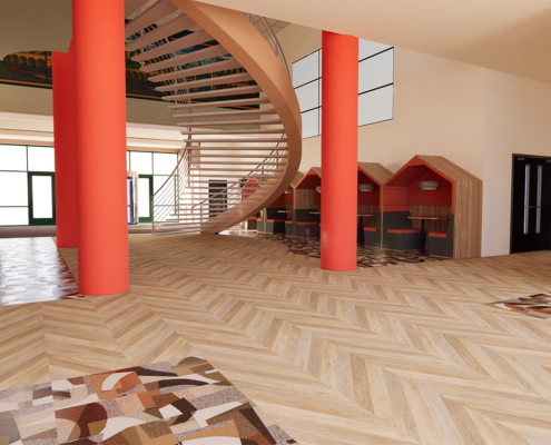 Engineering entrance CGI