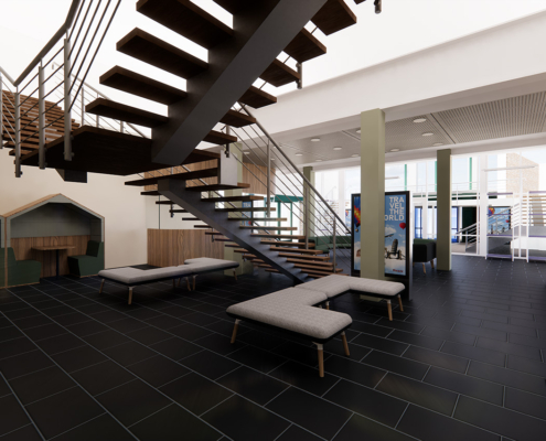 Engineering entrance CGI