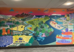 colourful mural