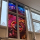 Stained glass window in Michael Sadler entrance