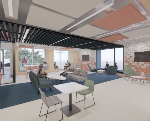 New electrical engineering foyer entrance