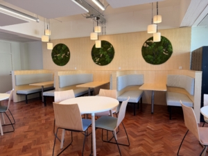 Seating area in EC Stoner commuter lounge