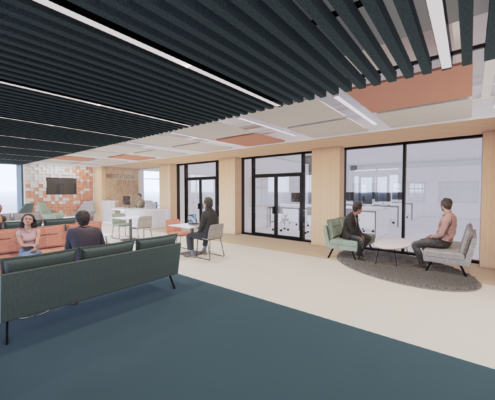 New electrical engineering foyer entrance