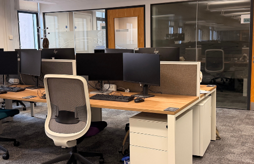 workbenches in Worsley professional services hub
