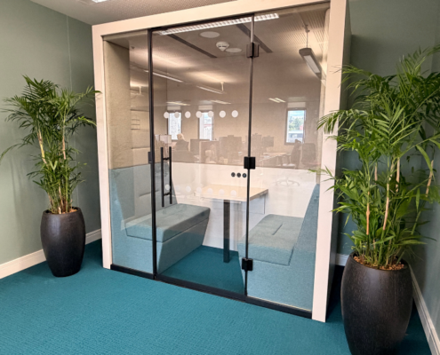 Worsley Prof Services Hub Level 11 meeting booth